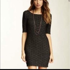 Free People Delhi Diamond bodycon black dress XS